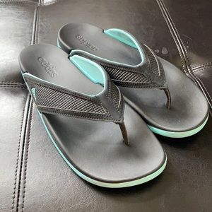 Women’s Adidas flip flops. Cushion footbed